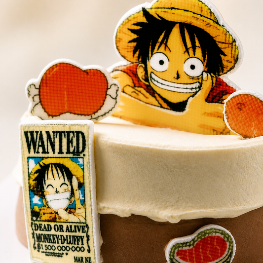 One Piece Cartoon Cake cake detail close-up