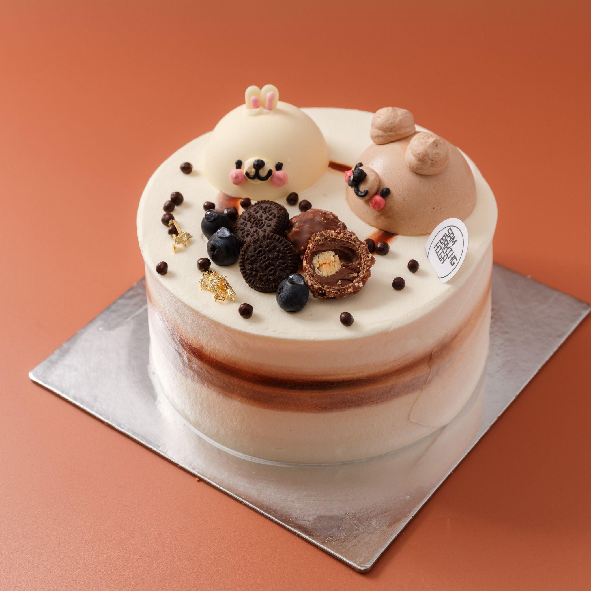 【EMOJI】OREO ANIMAL PARTY CARTOON CAKE