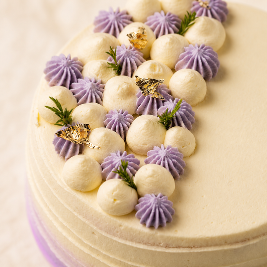 Pure Taro Cake cake detail close-up