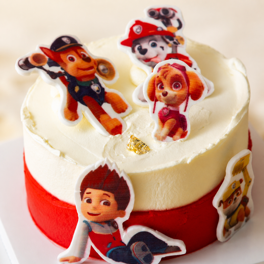Puppy Patrol Cake cake detail close-up