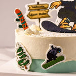 Snow-Skiing Cake